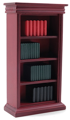 Bookshelf & Books, Mahogany